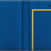 pasek denim niebieski zolty