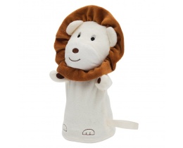 Pacynka Lion, beżowy / brązowy