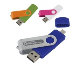 Pendrive z metalu i plastiku OTG