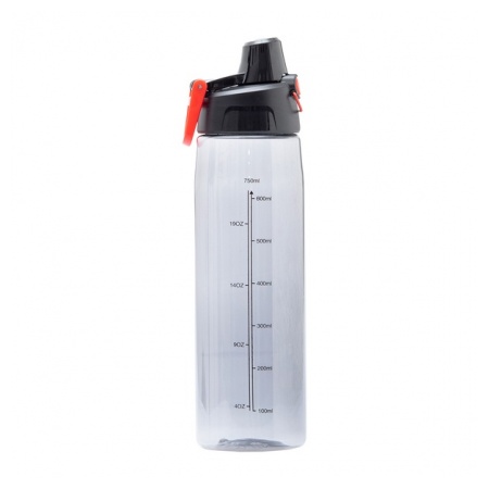 Bidon Afresh 750 ml, czerwony/transparentny